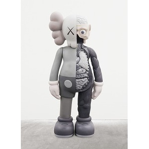 grey kaws doll